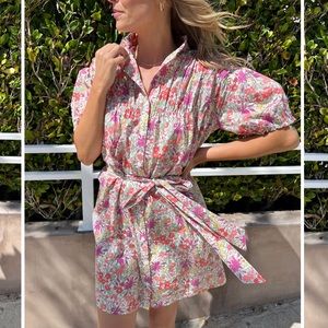 FATE Poppy Floral Tie Waist Wrap Dress